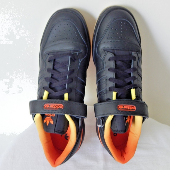Adidas Originals FORUM Low Sneaker Core Black Seismic Orange Men’s 12 US NEW - Picture 10 of 14